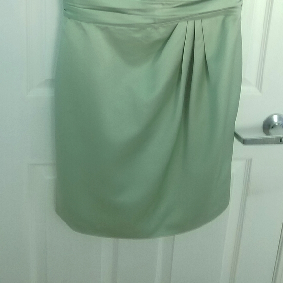 David's Bridal Mint Bridesmaid Dress - Picture 7 of 16